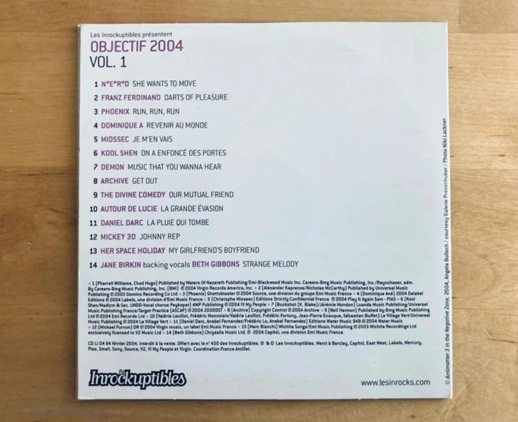 Recopilación de CD Les Inrocks objetivo 2004 vol 1. – photo 2